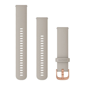 Cinturino silicone light sand rose gold quick release 20mm 010-12932-12
