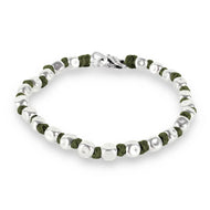 Bracciale Spadino Crushed   -   SPBR003  -  Verde Militare