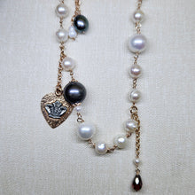 Carica l&#39;immagine nel visualizzatore di Gallery, Collana lunga con perle CL4095
