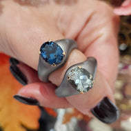 ANELLO IN TITANIO E PIETRA PREZIOSA SSL4