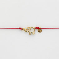 Bracciale Cordino Elefante Filo