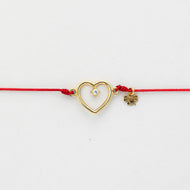 Bracciale Cordino Cuore Filo