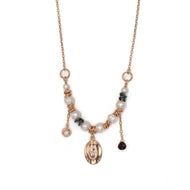 Girocollo perle, ovale e granato CL4626