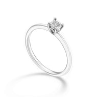 Anello Solitario diamantato 0,06 ct