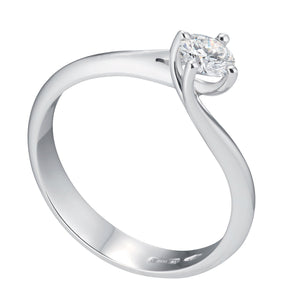 Anello Solitario modello valentino ct0,24