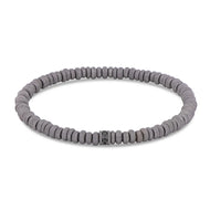 BRACCIALE ELASTICO CON ANELLINI IN TITANIO ABR3RTDBK_M
