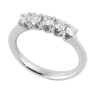 Anello Riviera 5 pietre GRACE ct 0,40