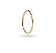 Anello Filodamore in Oro Giallo e diamanti bianchi AN364G-3BT