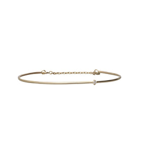 Bracciale Filodamore prezioso large in Oro Giallo