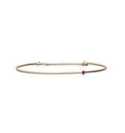 Bracciale Cupido Oro Rosa e rubino BR355RRB