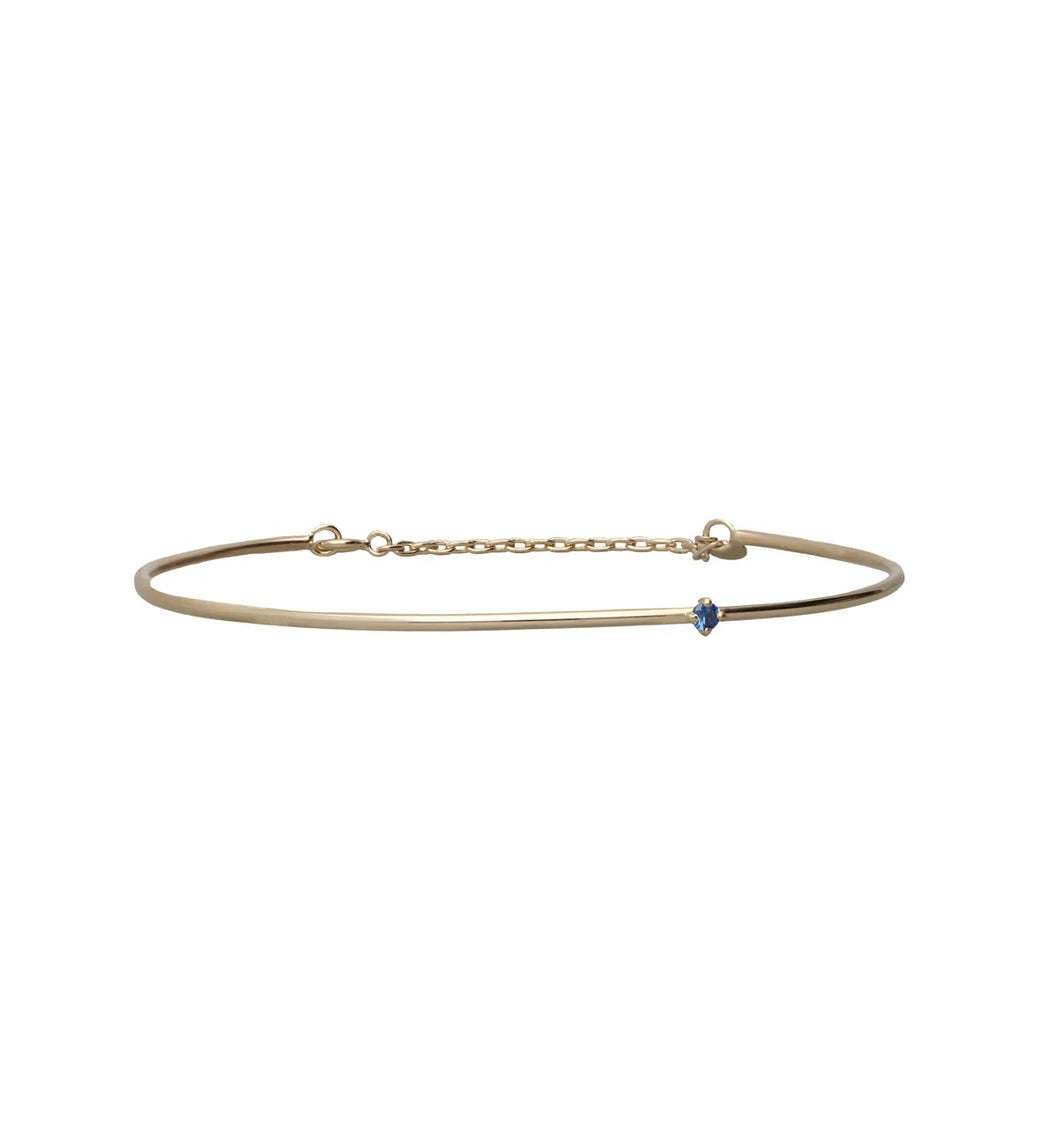 Bracciale Cupido Oro Giallo con Zaffiro Blu BR355GZB