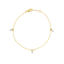 Carica l&#39;immagine nel visualizzatore di Gallery, Bracciale Cheope con 3 diamanti
