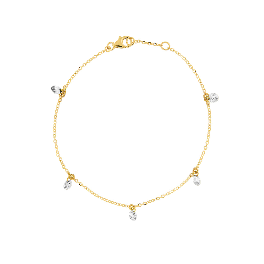 Bracciale Cheope con 5 diamanti