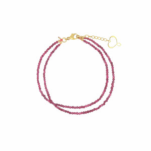 BRACCIALE PENTAGRAMMA RUBINO brrbn2