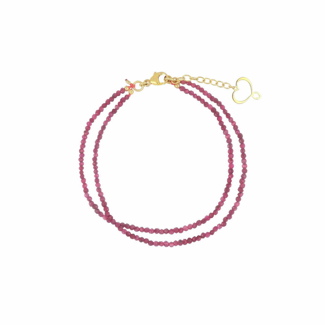 BRACCIALE PENTAGRAMMA RUBINO brrbn2