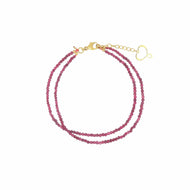 BRACCIALE PENTAGRAMMA RUBINO brrbn2