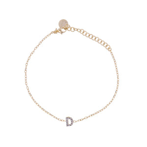 Bracciale con iniziale