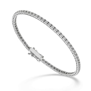 Bracciale tennis a castone quadro ct 0,44