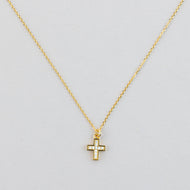 Collana Croce pavè C012