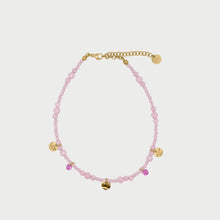 Carica l&#39;immagine nel visualizzatore di Gallery, Cavigliera Zirconi Pendenti rosa
