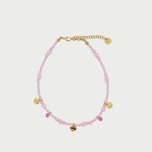 Cavigliera Zirconi Pendenti rosa