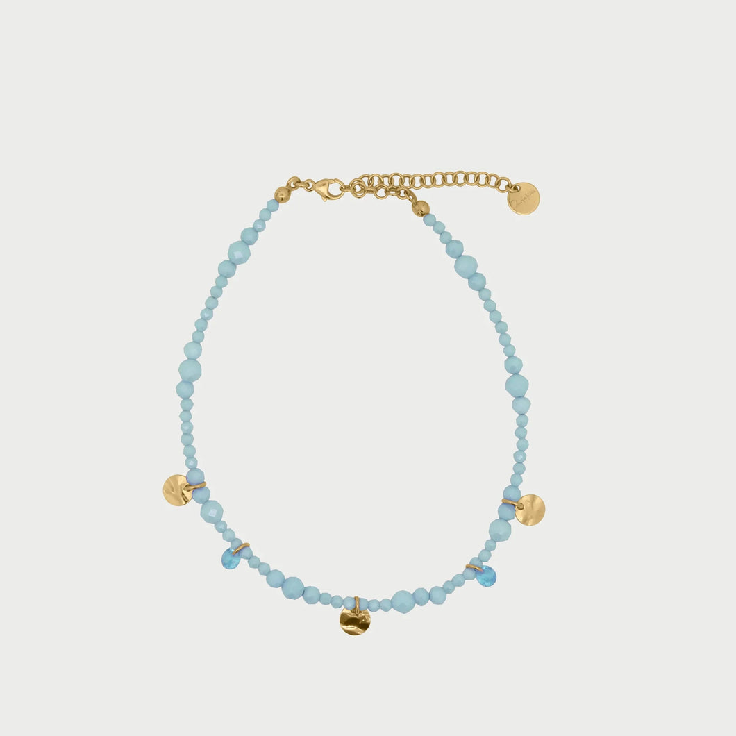 Cavigliera Zirconi Pendenti turchese