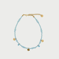 Cavigliera Zirconi Pendenti turchese