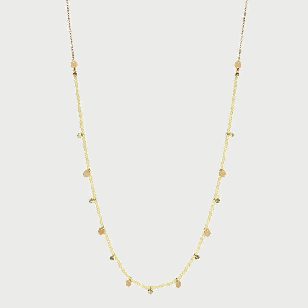 Collana con pepite di Zirconi e medagliette