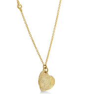 Collana Impronta cuore in oro