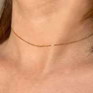 Girocollo saldato oro rosa cm40 V1