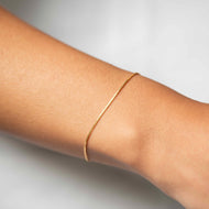 Bracciale saldato V0 oro bianco