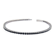 Bracciale tennis nero ESB079