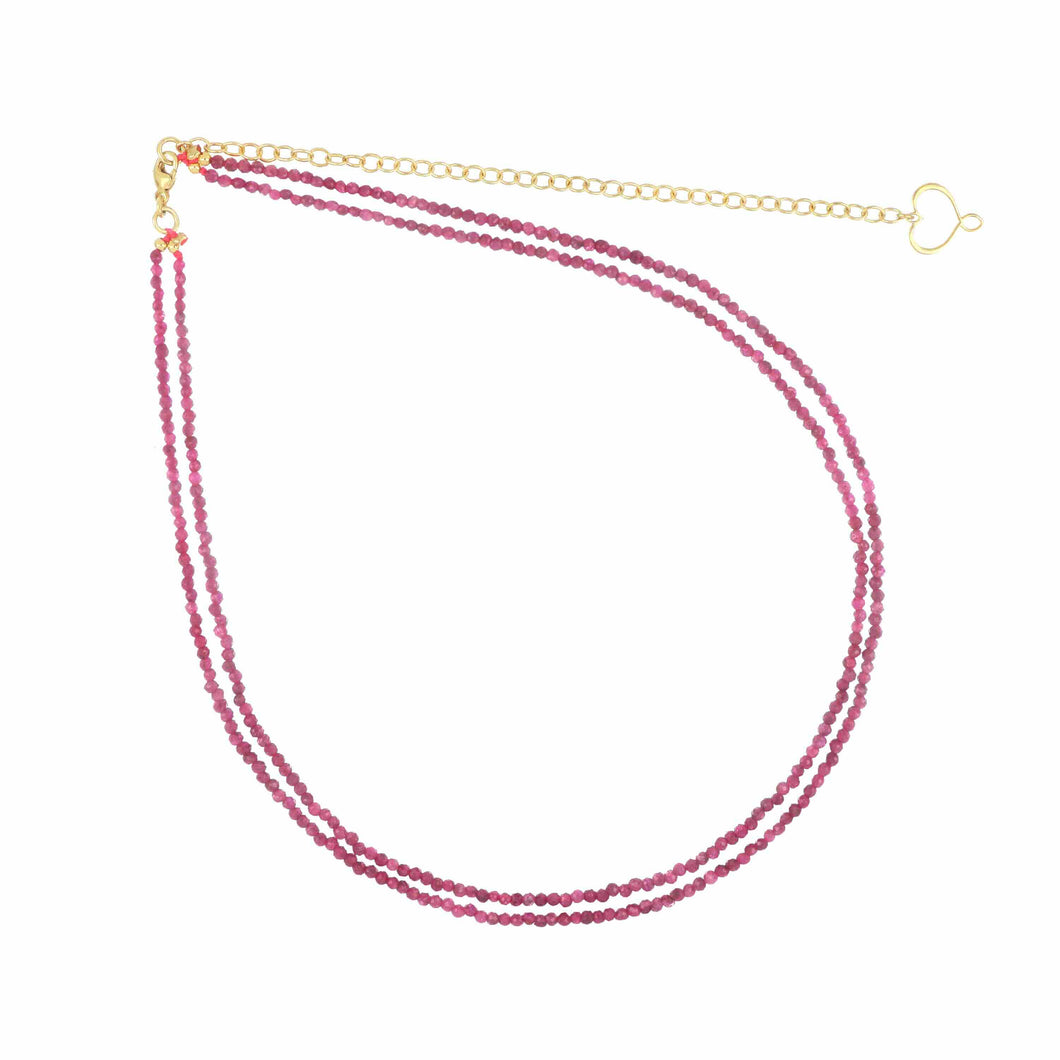 GIROCOLLO PENTAGRAMMA DOPPIO RUBINO gcrbn2