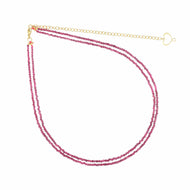 GIROCOLLO PENTAGRAMMA DOPPIO RUBINO gcrbn2