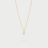 Girocollo stella smalto colorato bianco- ColorFUN