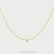 Girocollo filo di pepite zirconi lime