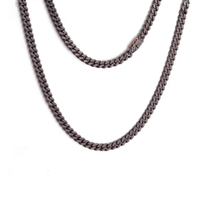 COLLANA CON MAGLIA GROUMETTE IN TITANIO MINGIRT1WLRG