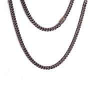 COLLANA CON MAGLIA GROUMETTE IN TITANIO GROUGIRTBK