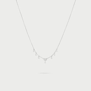 Girocollo mini cuore e punti luce pendenti