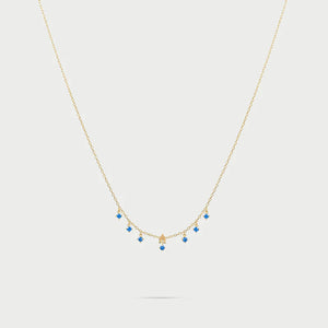 Girocollo mini stella e punti luce pendenti