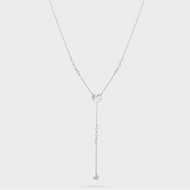 Girocollo rosario cuore e punti luce