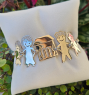 Bracciale i Birba gioiosi 5 soggetti famiglia