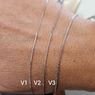 Bracciale Saldato V3 oro bianco