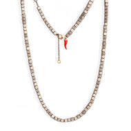 COLLANA CUBI PICCOLI IN TITANIO CON CORNETTO MINGIRTCUP