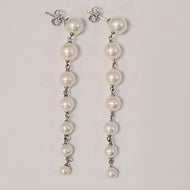 Orecchini perle a cascata