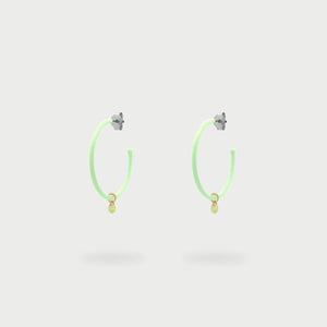 Orecchini hoops medium verniciati