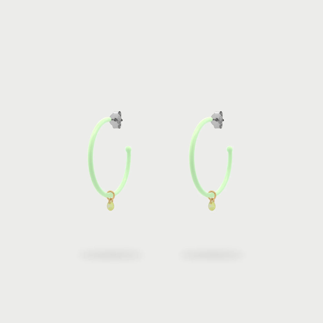 Orecchini hoops medium verniciati
