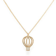 Collana Mongolfiera Filo Argento