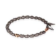 BRACCIALE CON SASSI IN TITANIO PEPBRTBRG