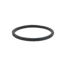 Carica l'immagine nel visualizzatore di Gallery, BRACCIALE TENNIS LINEA ELASTICA IN TITANIO NERO E 10 DIAMANTI BLACK DA 5 PUNTI TNBTE2001
